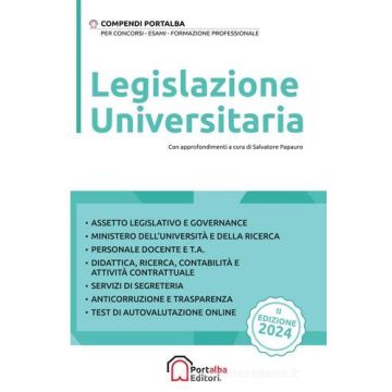 Legislazione universitaria 2024. Con espansione online - Portalba