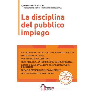 La disciplina del pubblico impiego - 2024 Portalba