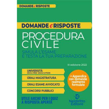 Domande e risposte di Procedura civile neldiritto 2022