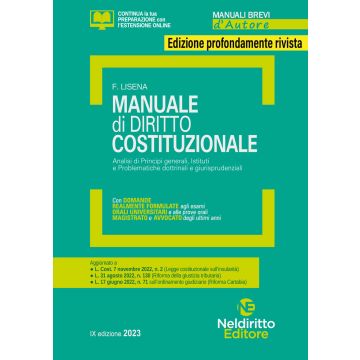 Manuale di diritto costituzionale 2023 (Concorso Magistratura)