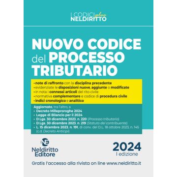 Codice del processo tributario 2024 (Codici Plus)