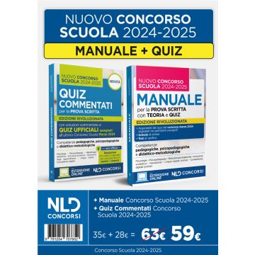 Kit Concorso scuola Manuale + Quiz commentati 2024/2025. Con espansione online