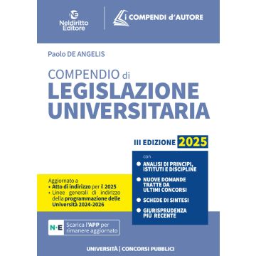 Compendio di legislazione universitaria 2025 - Neldiritto