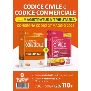 Kit Codice di Diritto Civile e diritto Commerciale per il concorso in Magistratura tributaria - Garofoli - Neldiritto