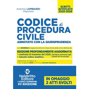 Codice di Procedura Civile Annotato con la giurisprudenza per l'Esame di avvocato 2025-2026