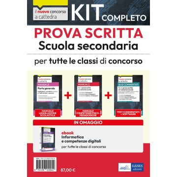 Kit completo prova scritta scuola secondaria 2024. Teoria e test per la prova scritta. Con ebook e simulazione