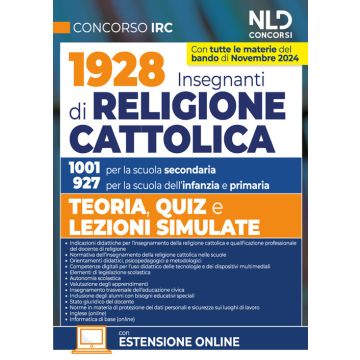 Concorso 1928 Insegnanti Religione Cattolica. Teoria e lezioni simulate. Per la Scuola dell'infanzia, primaria e secondaria 2024