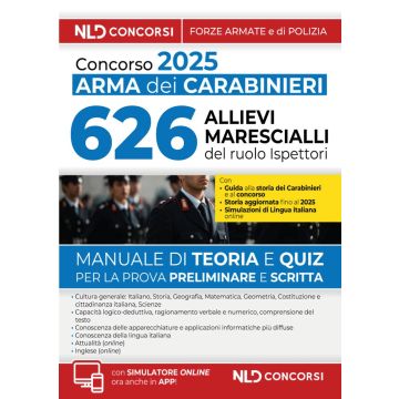 Concorso Arma dei Carabinieri allievi marescialli. Manuale con teoria e test. Con software di simulazione
