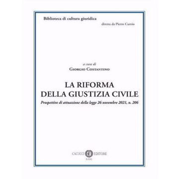 La riforma della giustizia civile. Prospettive di attuazione della legge 26 novembre 2021, n. 206