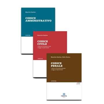 Kit Codici 2024. Codice Penale + Codice Amministrativo + Codice Civile - Concorso Magistratura (Santise Maurizio - Merita Edizioni)