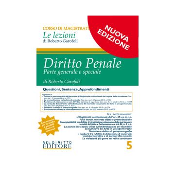 Diritto Penale - Volume 5 - Garofoli Roberto - Neldiritto.it - 9788866573609