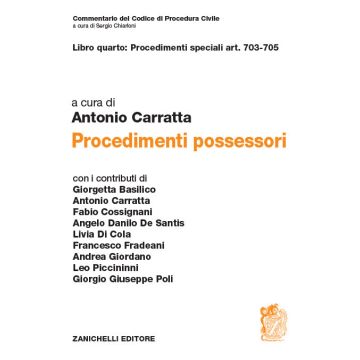Libro quarto: Procedimenti speciali art. 703-705. Procedimenti possessori