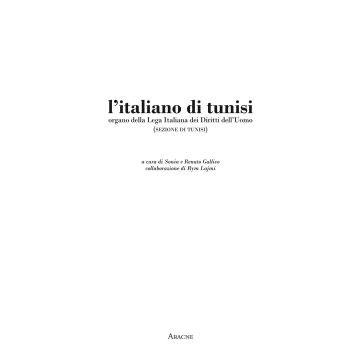 L'Italiano di Tunisi. Organo della Lega Italiana dei Diritti dell'Uomo (sezione di Tunisi)