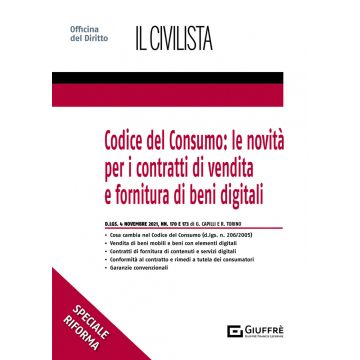 Codice del consumo: le novità per i contratti di vendita e fornitura di beni digitali