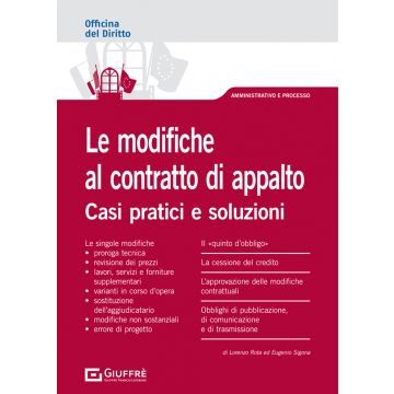 Le modifiche al contratto d'appalto