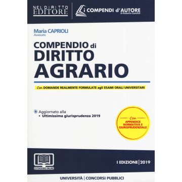 Compendio di diritto agrario. Con espansione online