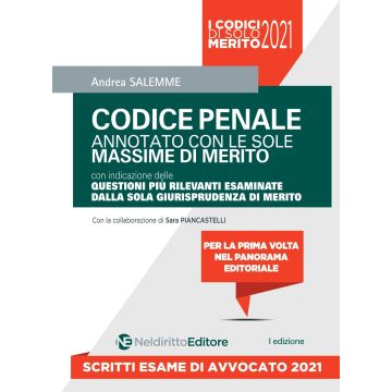 Codice Penale annotato con le sole Massime di Merito 2021