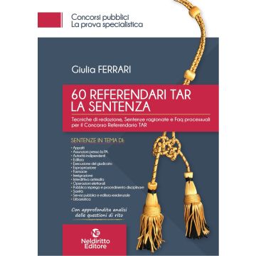 60 referendari TAR. La sentenza 2/ed. 2021