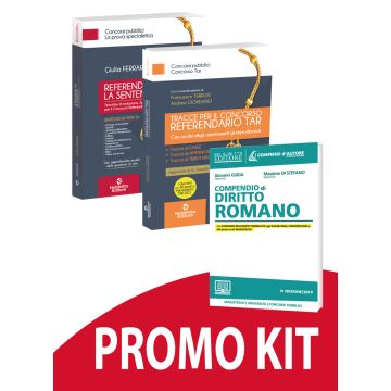 Kit completo per la preparazione di 60 referendari TAR - 2021 - Tecniche di redazione, Sentenze ragionate e Faq processuali per il Concorso referendario TAR + Tracce + Compendio di diritto romano