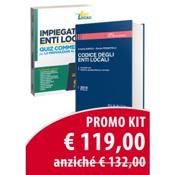 KIT Impiegato negli Enti Locali. Quiz commentati per la preparazione al concorso + Codice degli Enti Locali. Annotato con dottrina, giurisprudenza e formule