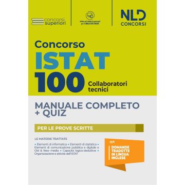 Concorso 100 posti ISTAT: Manuale completo + Quiz per 100 posti di Collaboratori Tecnici