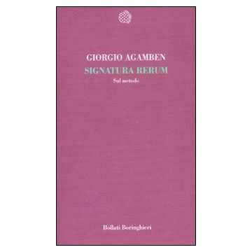 Signatura rerum. Sul metodo