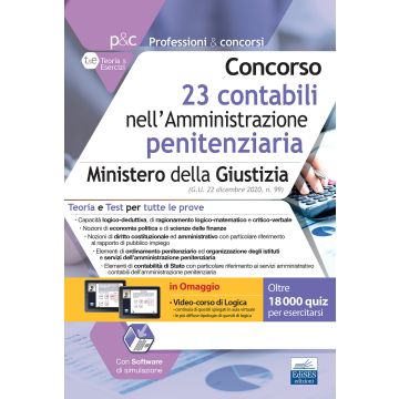 Concorso 23 contabili amministrazione penitenziaria ministero della giustizia teoria e test edises 2021