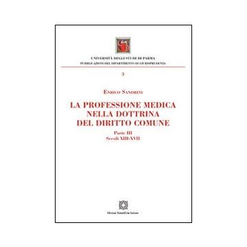 La professione medica nella dottrina del diritto comune