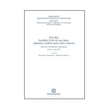1971-2013 invalidità civile 42 anni dopo. Aspettative, risultati, punti critici, proposte