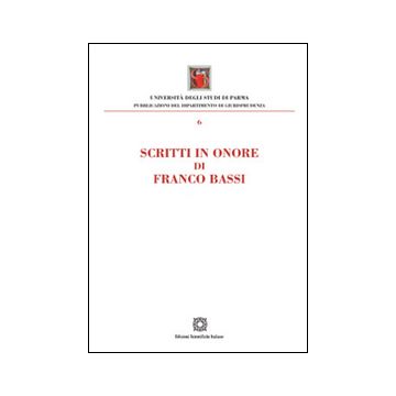 Scritti in onore di Franco Bassi