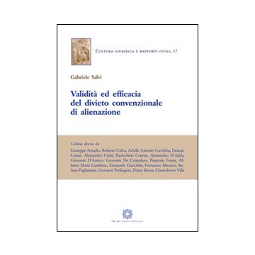 Validità ed efficacia del divieto convenzionale di alienazione
