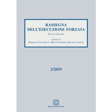 Rassegna dell'esecuzione forzata (2019). Vol. 2
