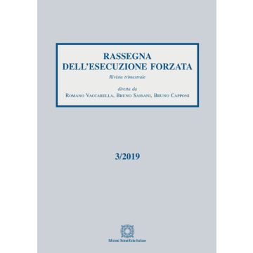 Rassegna dell'esecuzione forzata (2019). Vol. 3