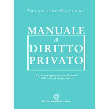 Manuale di diritto privato 20/ed.