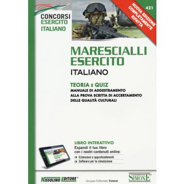 Marescialli esercito italiano. Teoria e quiz. Con aggiornamento online