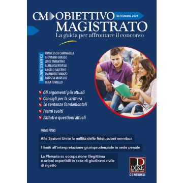 Obiettivo magistrato. La guida per affrontare il concorso (2021). Vol. 6: Settembre