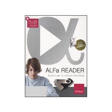 ALFa Reader Plus (KIT: libro, chiavetta USB e sintesi vocale). Ausilio per la lettura facilitata. Lettore vocale
