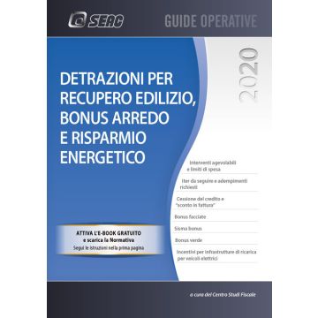 Detrazioni per recupero edilizio, bonus arredo e risparmio energetico 2020