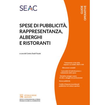Spese di pubblicità, rappresentanza, alberghi e ristoranti 2020