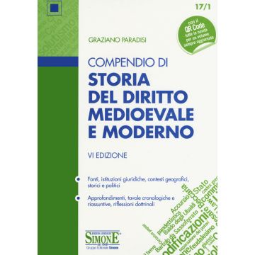 Compendio di storia del diritto medievale e moderno 2020. Con contenuto online 6/ed.