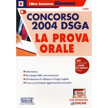 concorso 2004 dsga 2020 la prova orale simone edizioni