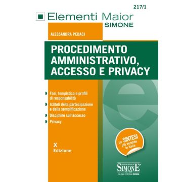 Procedimento amministrativo, accesso e privacy 2020
