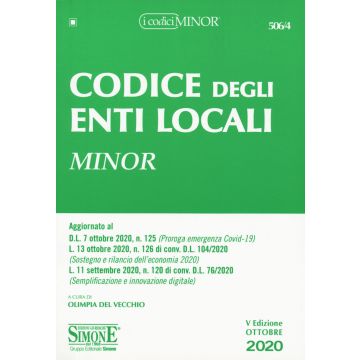 Codice degli Enti Locali 5/ed. 2020 (Codici Minor)