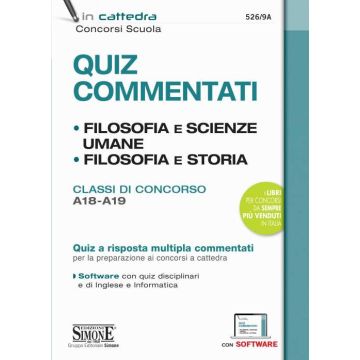 CONCORSO A CATTEDRA LIBRI QUIZ COMMENTATI A18 A19 SIMONE