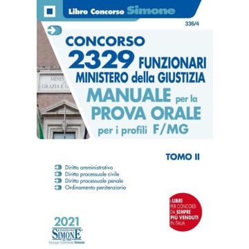Concorso 2329 funzionari ministero della giustizia manuale prova ora