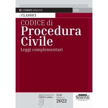 Codice di Procedura Civile. Leggi complementari 2022 (i Classici)