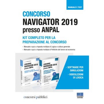 KIT Concorso Navigator 2019 presso ANPAL. Kit completo per la preparazione al concorso