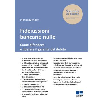 Fideiussioni bancarie nulle. Come difendere e liberare il garante dal debito