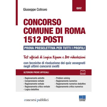 Concorso Comune di Roma. 1512 posti. Prova preselettiva per tutti i profili