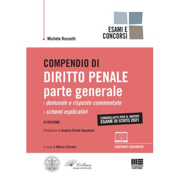 Compendio di diritto penale parte generale 2021 marco zincani rossetti maggioli esame avvocato